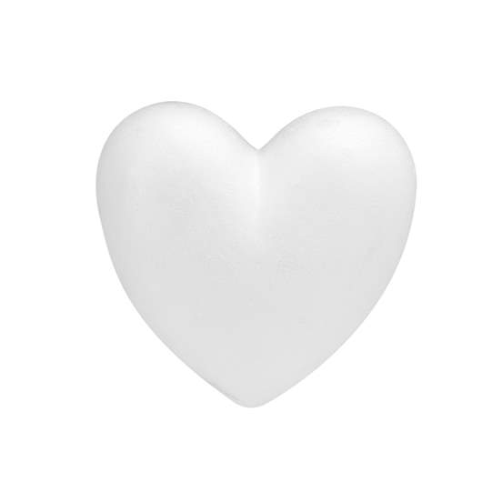 Styrofoam heart flat 15x2cm